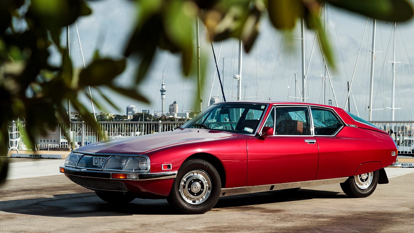 1972 Citroen SM front static through trees