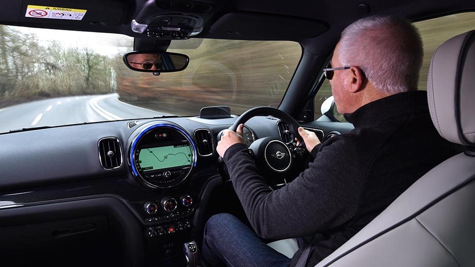2017 Mini Countryman Cooper S old man driving