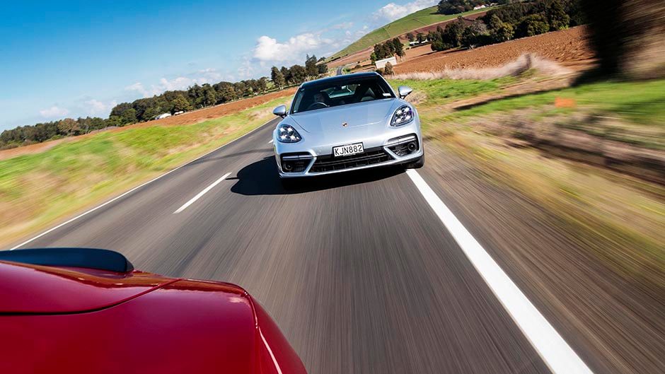 Porsche Panamera Turbo front action