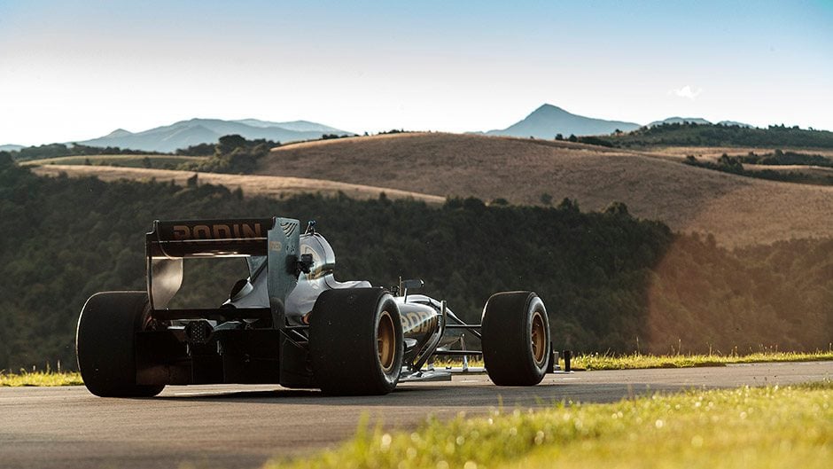 Rodin FZed parked on track