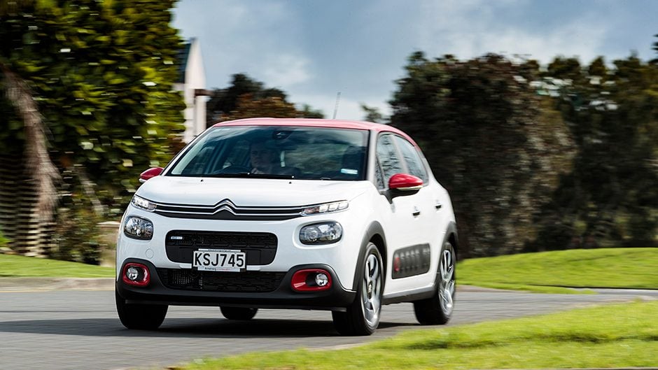 2017 Citroen C3 driving round bend