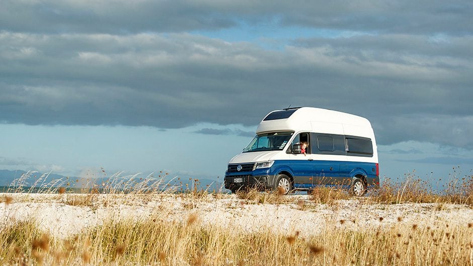 2020 Volkswagen Grand California 600 parked near long grass