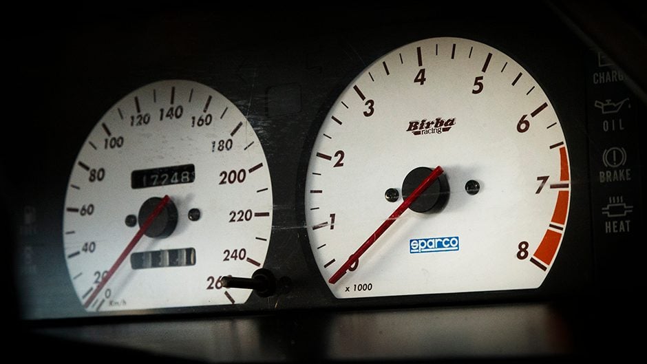 1992 Mazda Familia GT-R speedo