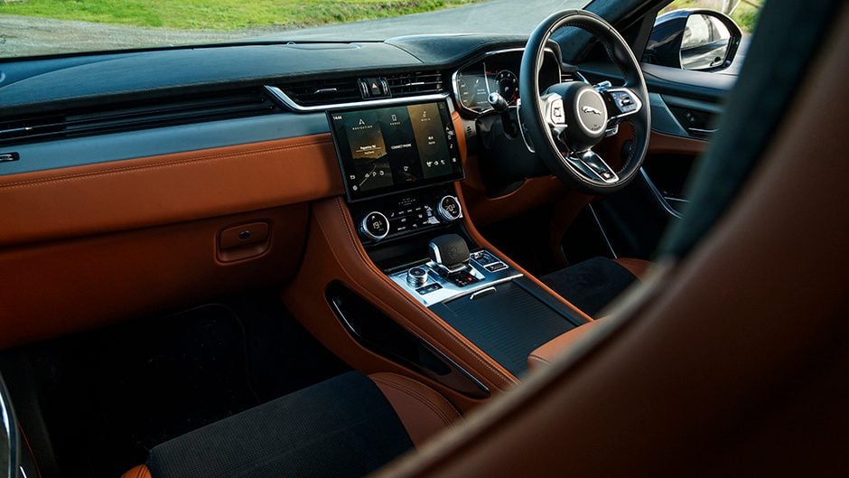 2021 Jaguar F-Pace SVR interior
