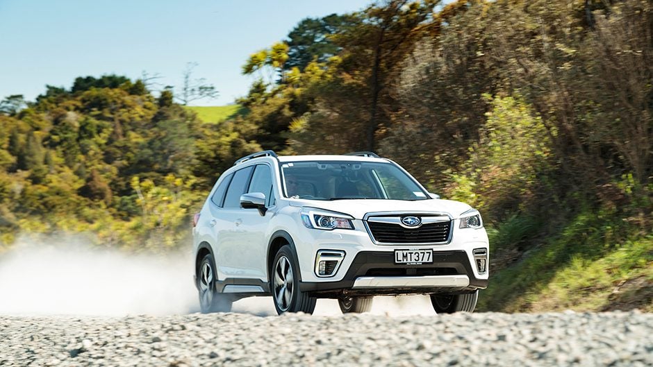 2018 Subaru Forester Premium on gravel road