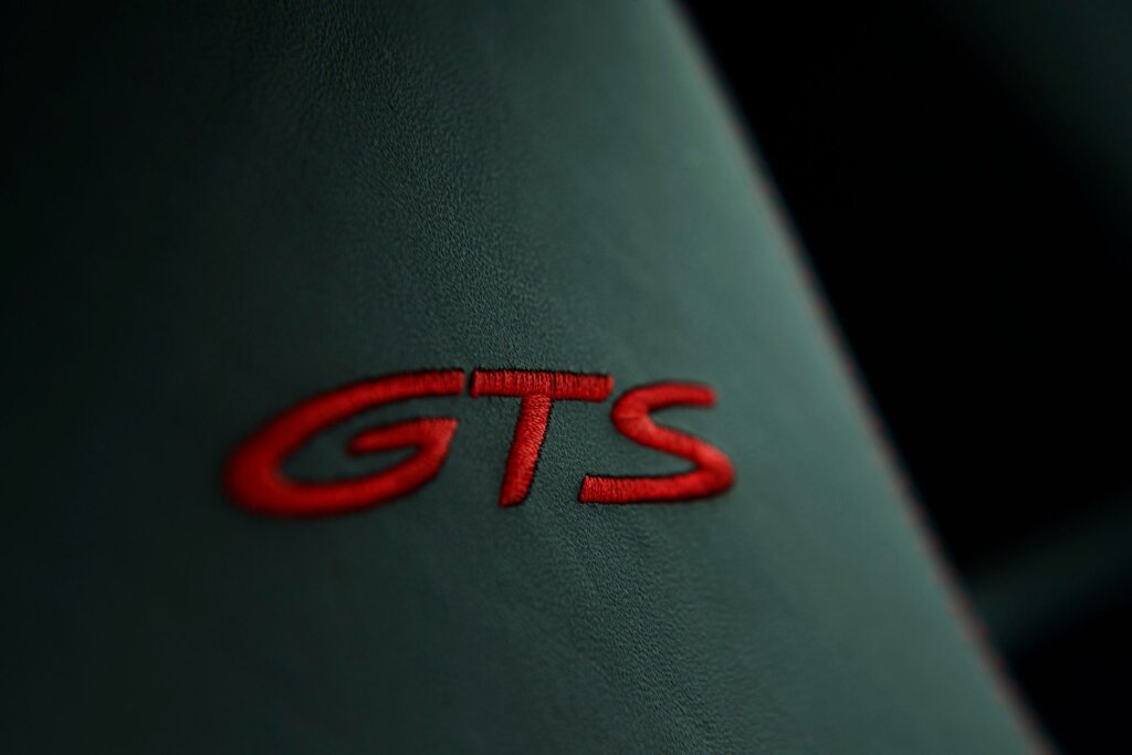 red Porsche 911 GTS seat stitching