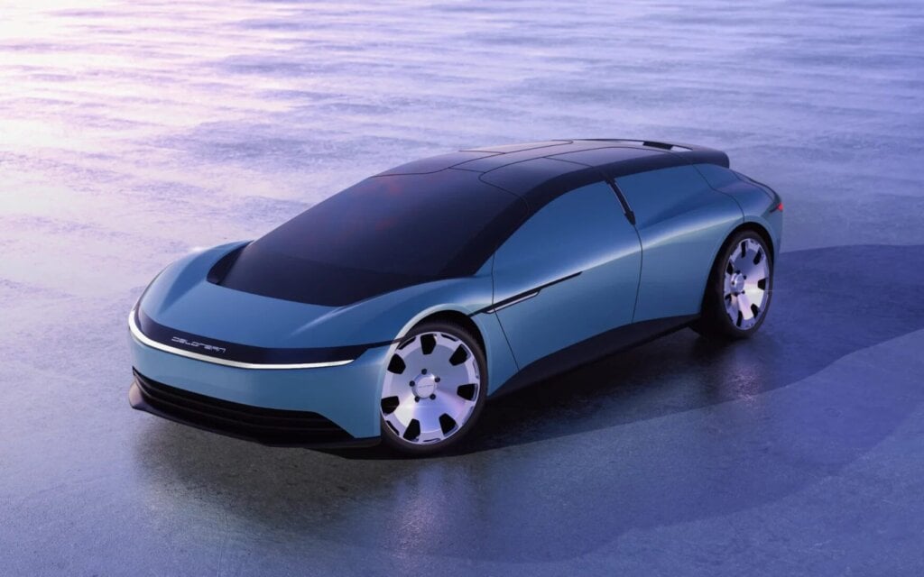 2000s DeLorean Alpha3 concept front three quarters high angle