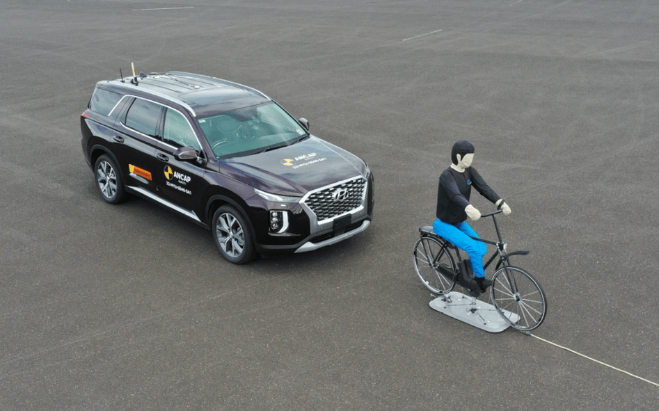 Hyundai Palisade ANCAP cyclist test
