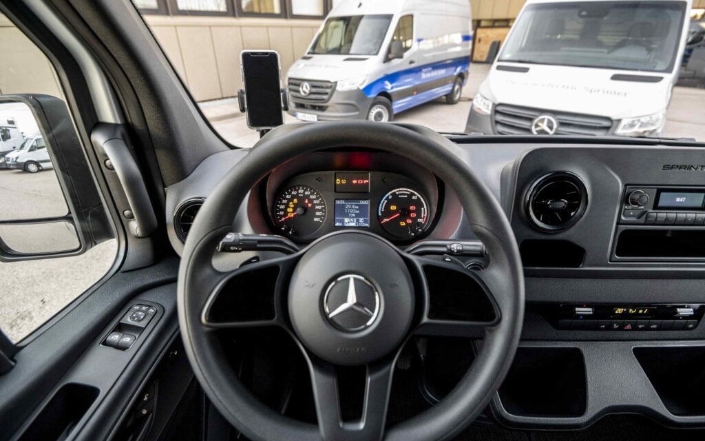 Mercedes eSprinter interior view