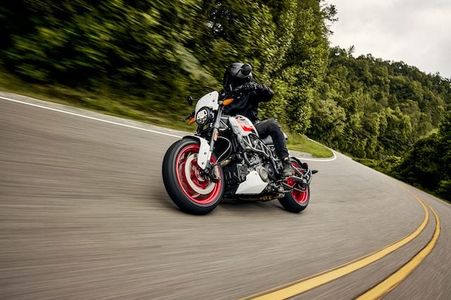 Indian FTR Sport cornering