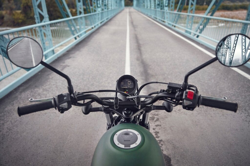 Honda CL500 on bridge