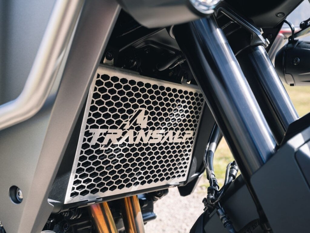 Honda Transalp radiator protection