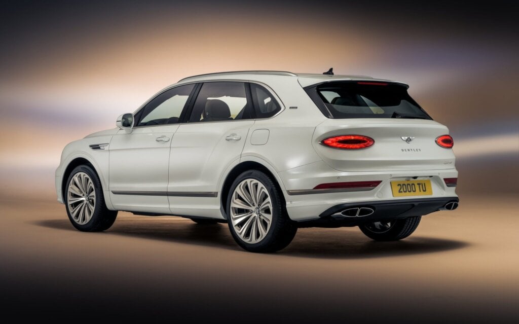 Bentley Bentayga Odyssean Edition rear three quarter view