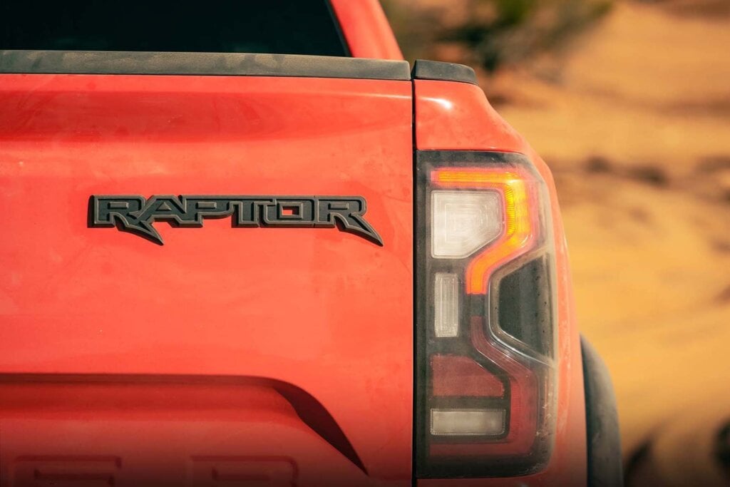 2022 Ford Ranger Raptor badge