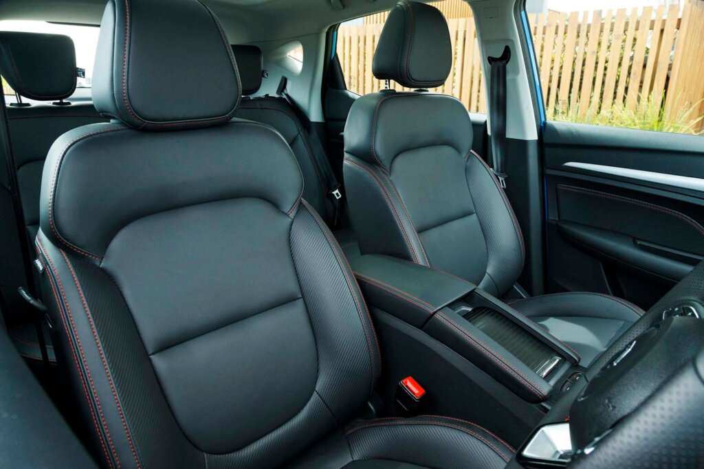 MG ZS Essence EV front seats