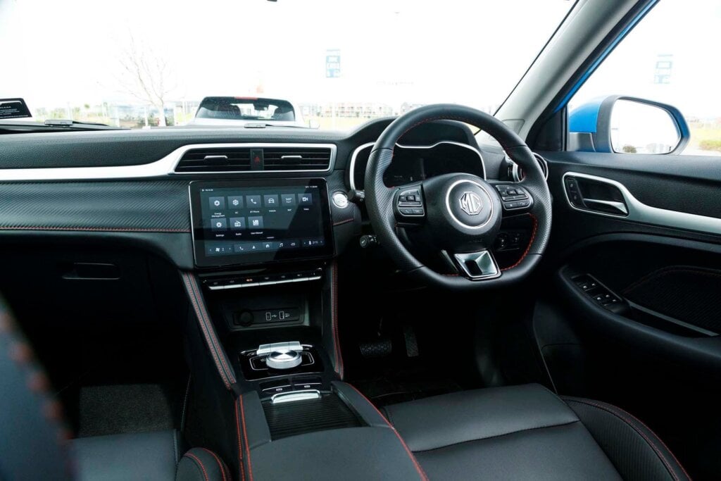 MG ZS Essence EV interior