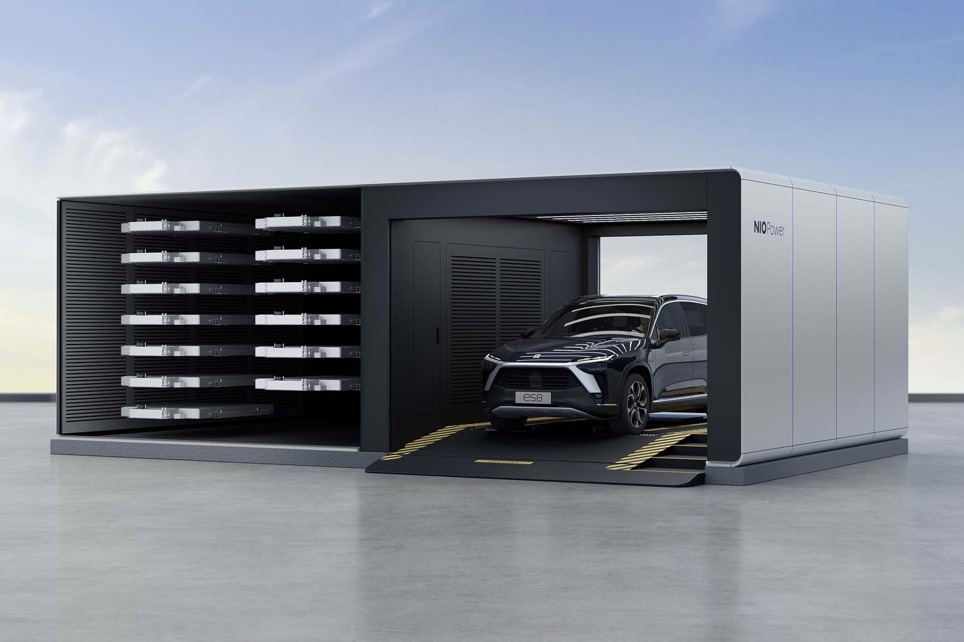 Nio battery swap station