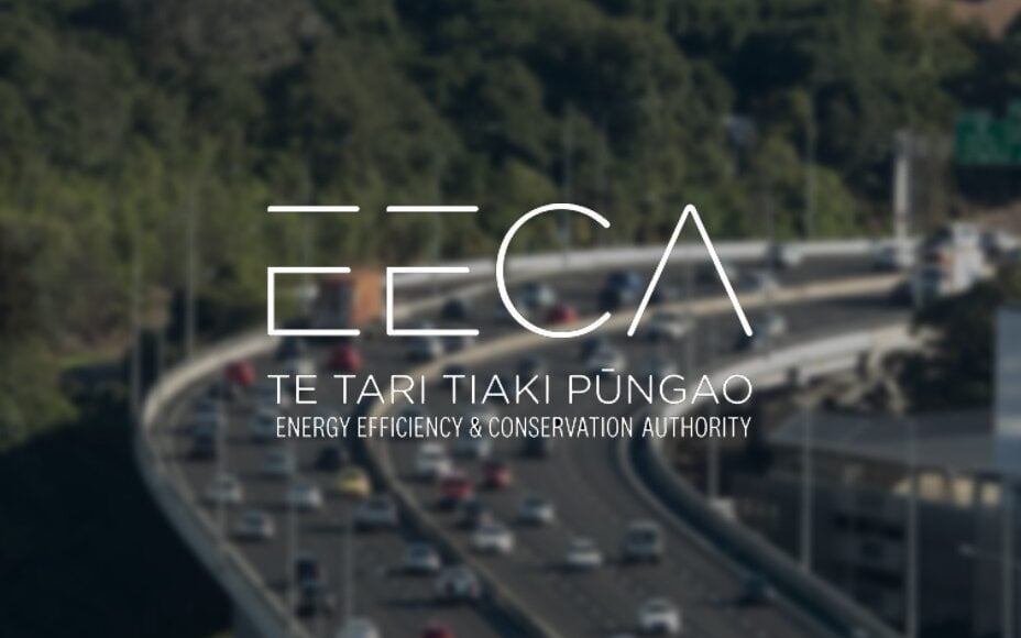 EECA logo over motorway background