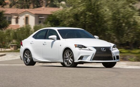 Lexus IS 300 driving on road
