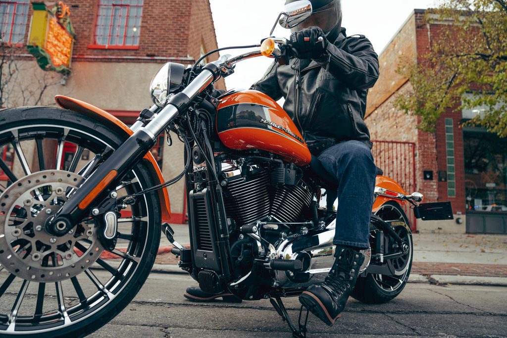 Harley-Davidson Breakout with rider