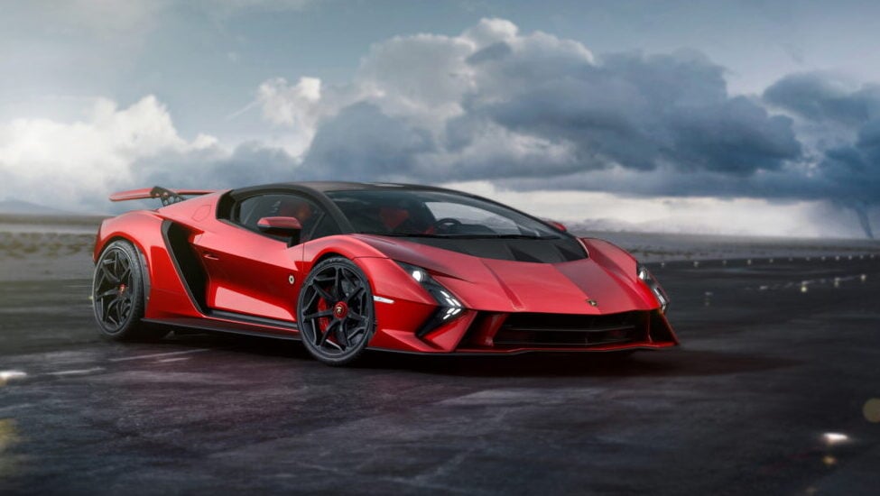 Lamborghini Invencible front three quarter view