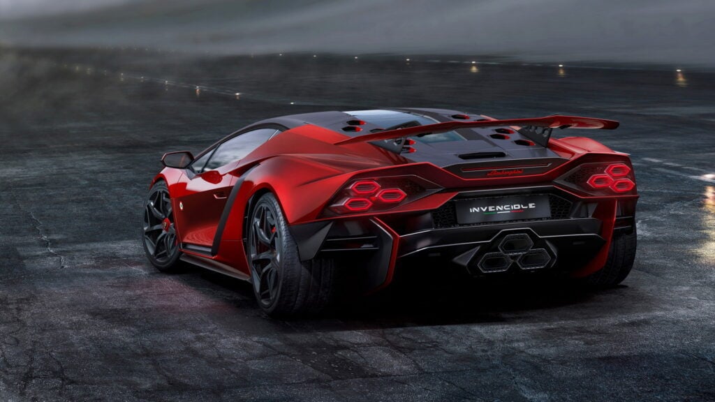 Lamborghini Invencible rear three quarter view