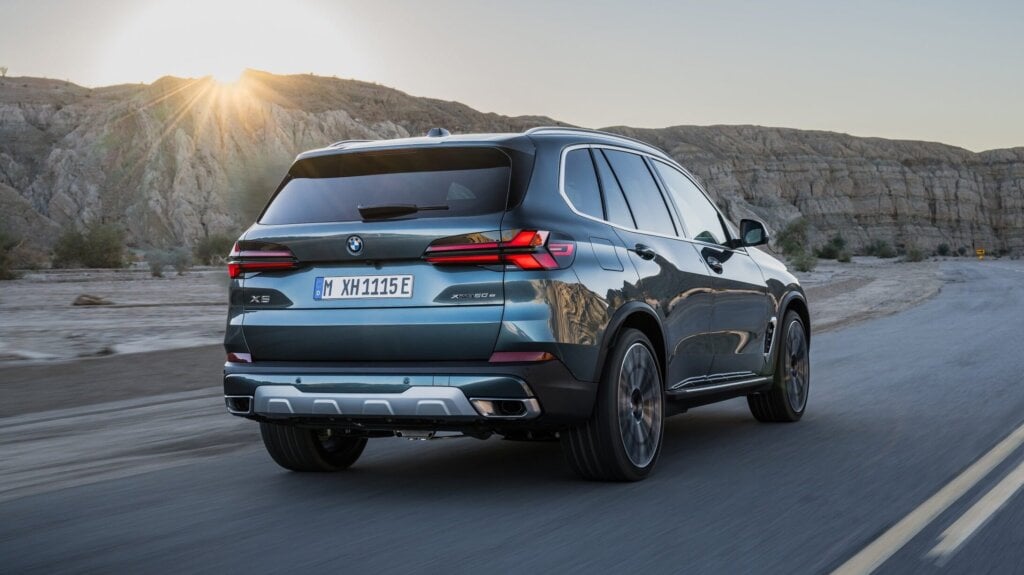 2024 BMW X5 driving in mountains