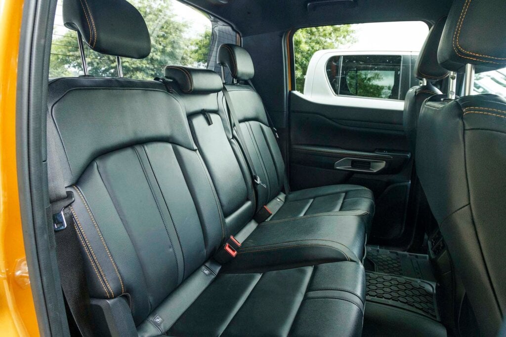 Ford Ranger Wildtrak back seat