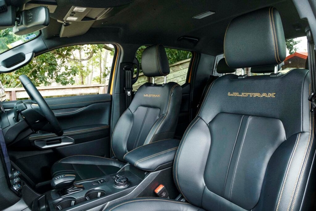 Ford Ranger Wildtrak front seats