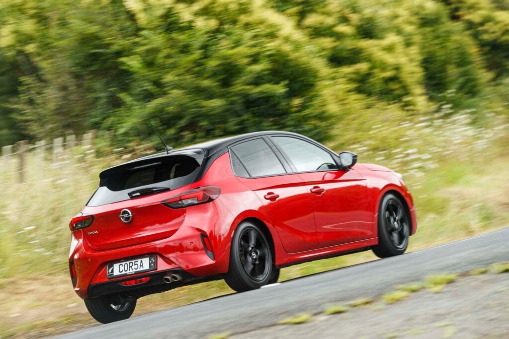 Opel Corsa SRi rear cornering action