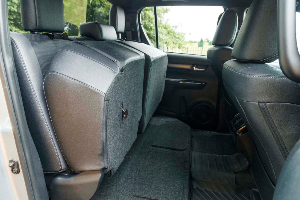 Toyota Hilux SR5 Cruiser back seat folded