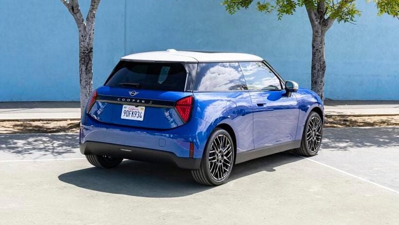2024 Mini Cooper EV rear three quarter view