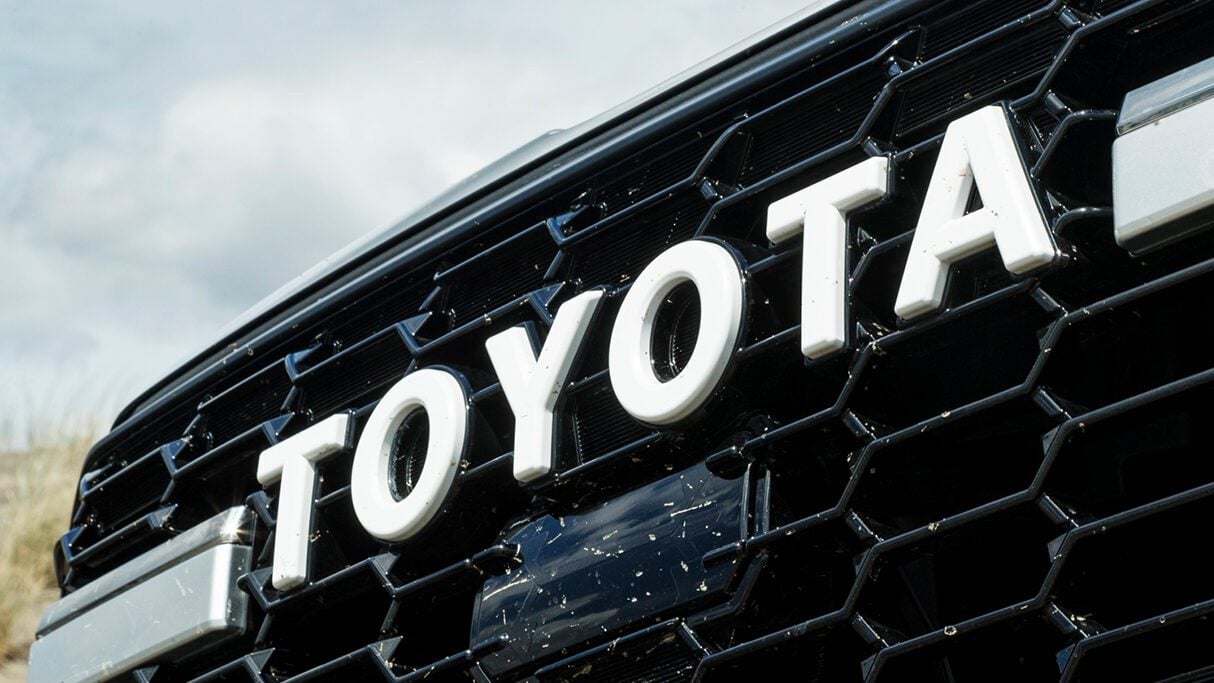 Toyota Land Cruiser 300 Series front grille close up