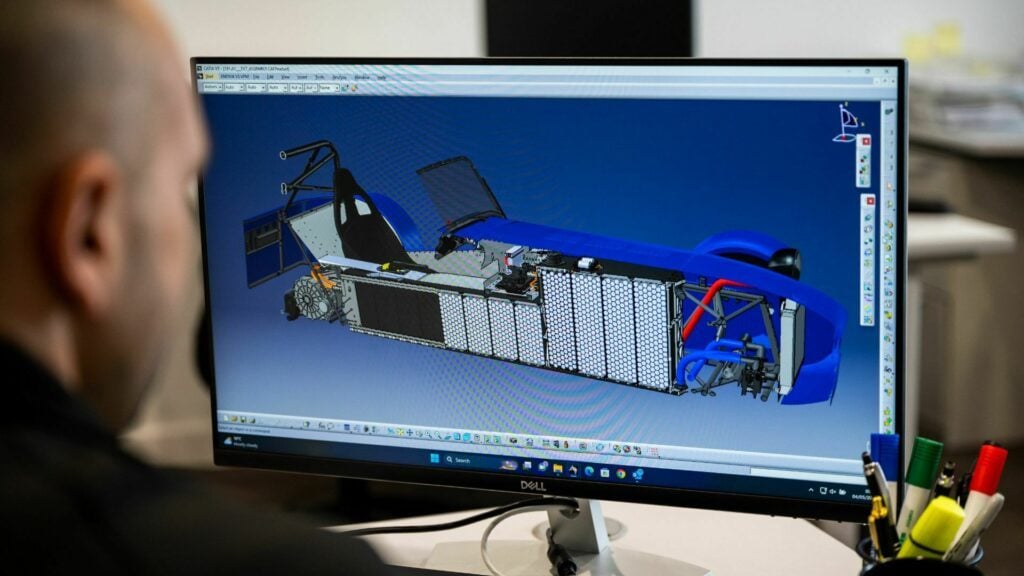 Caterham EV Seven computer drawing