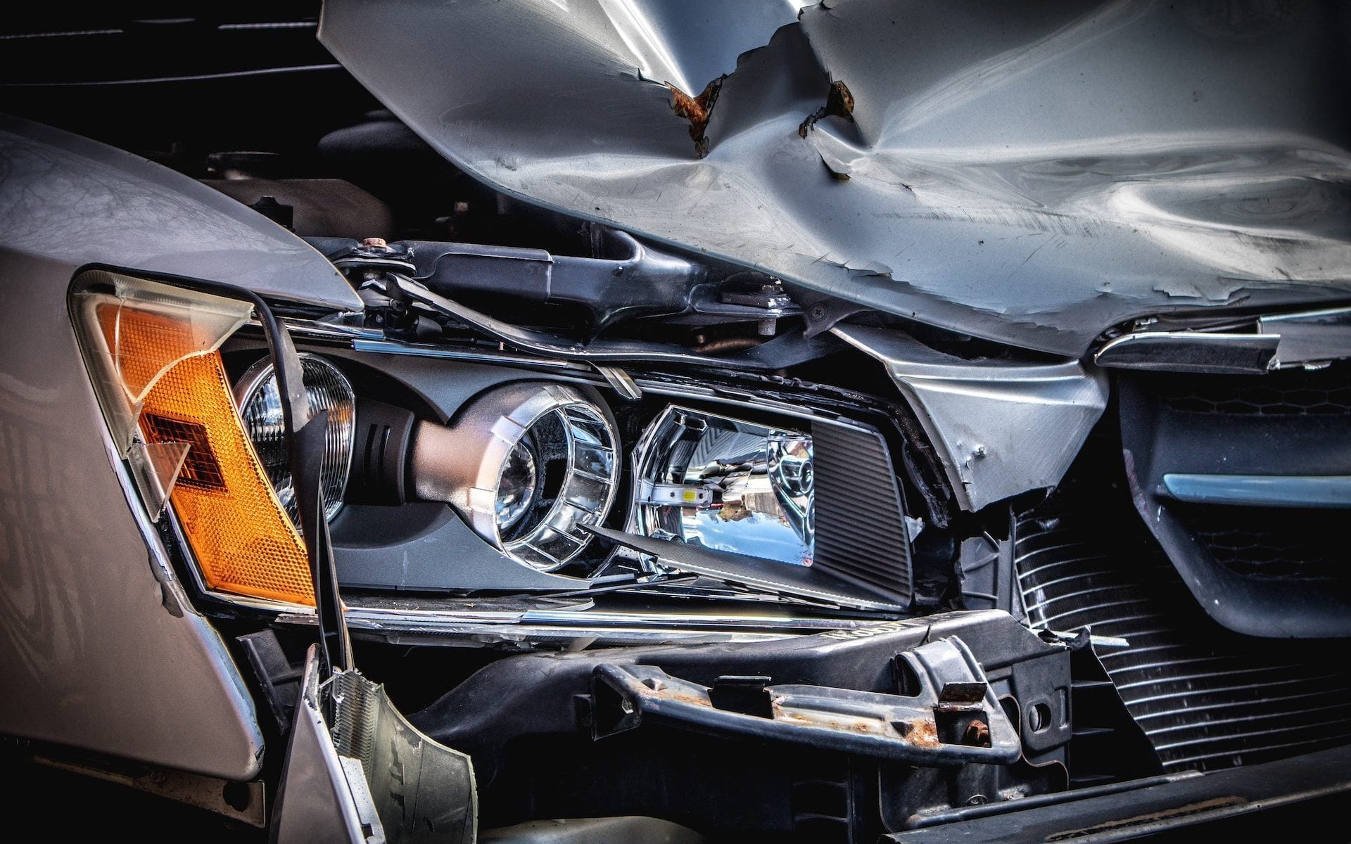 Car crash damage