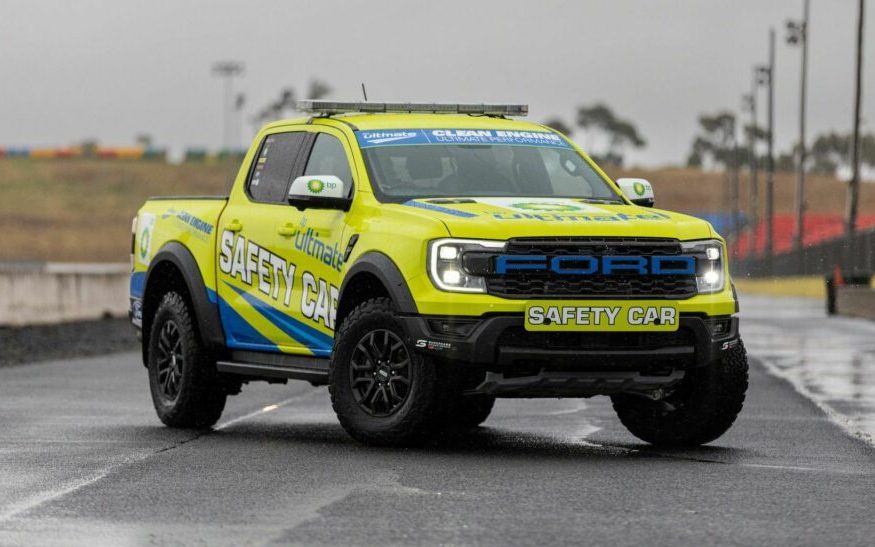 Ford Ranger Raptor Supercars Safety Car front three quarter view