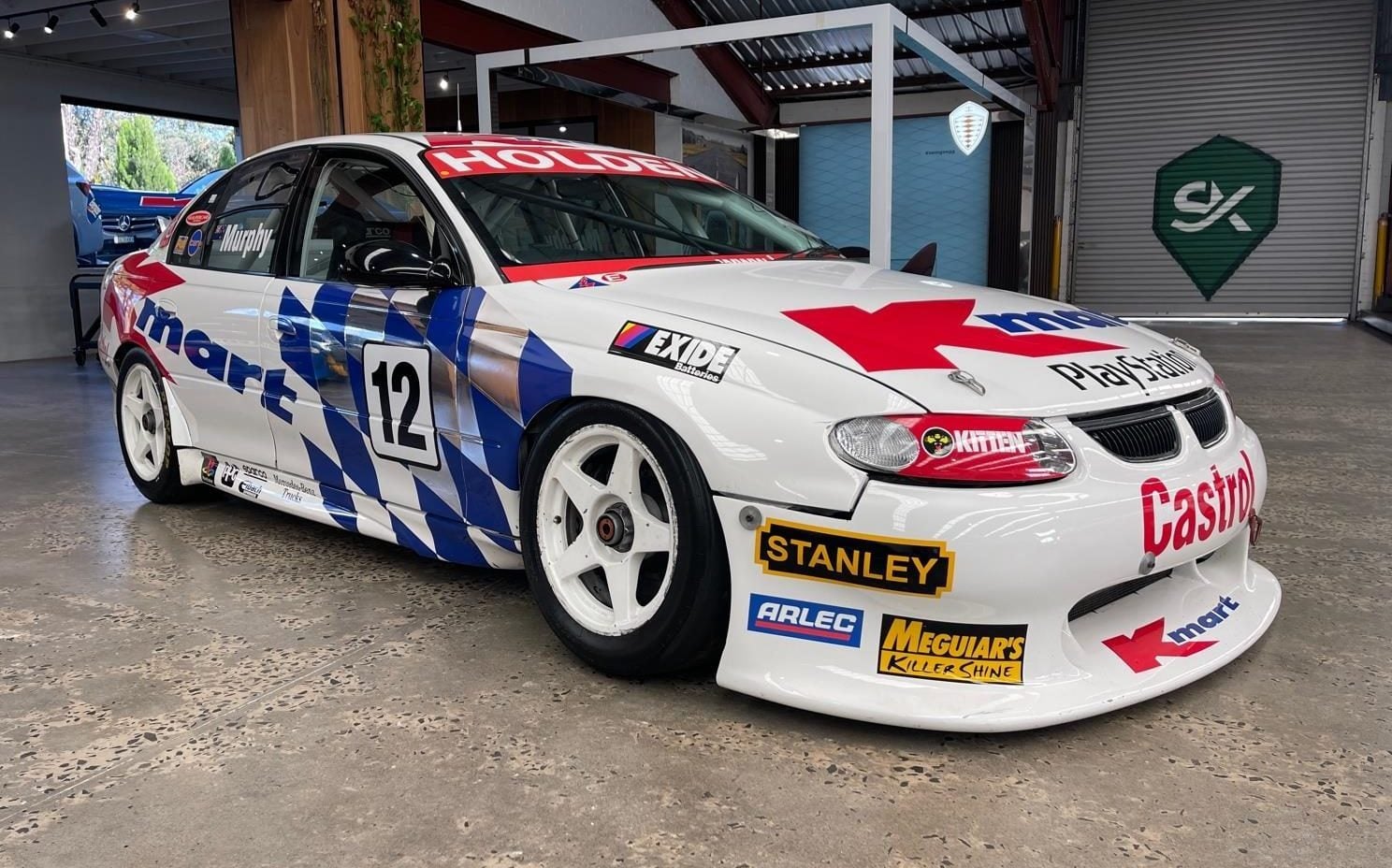 Greg Murphy's old 2000 Holden Commodore VT Supercar front three quarter view