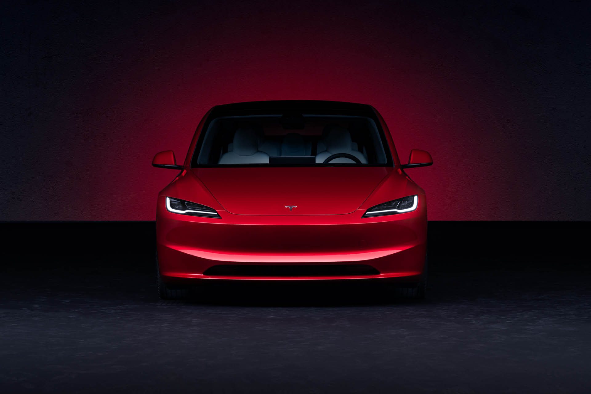 Upgraded Tesla Model 3 front