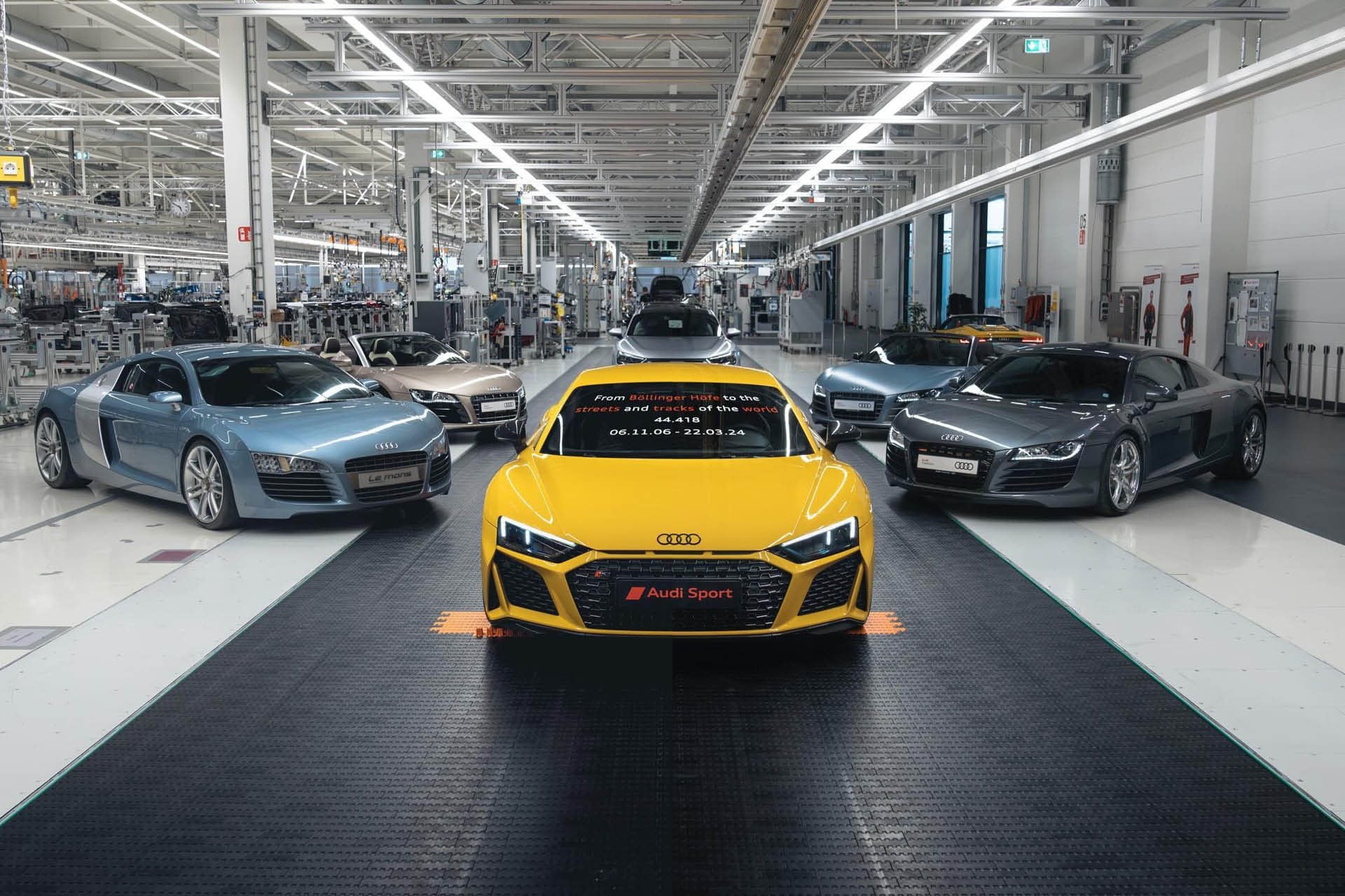The last Audi R8 rolling off production line