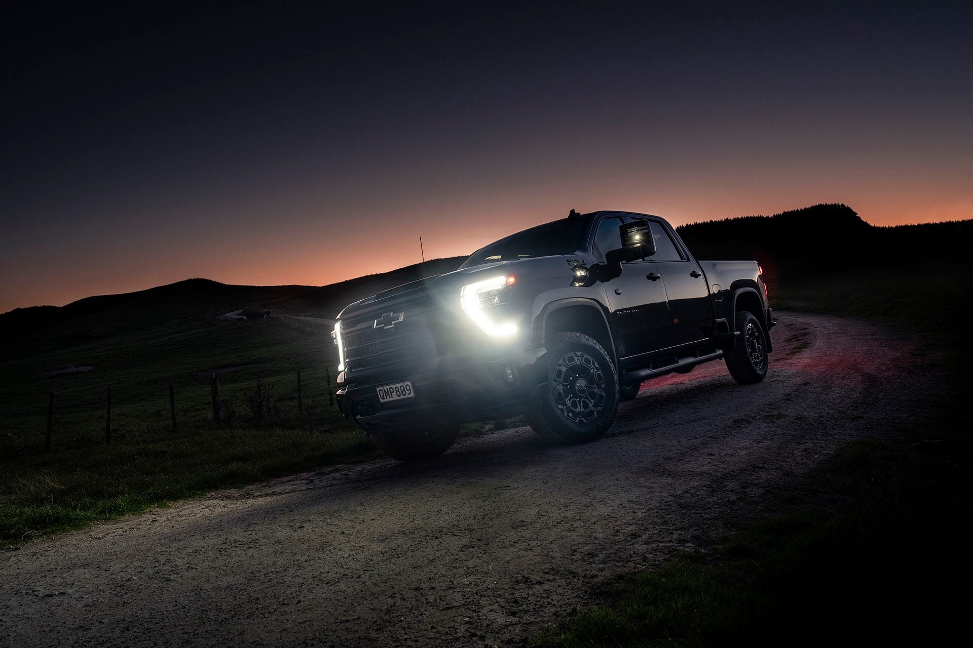 Silverado lights up the night.