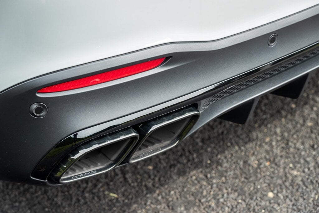 Exhaust detail shot on the Mercedes-AMG GLE 63 S