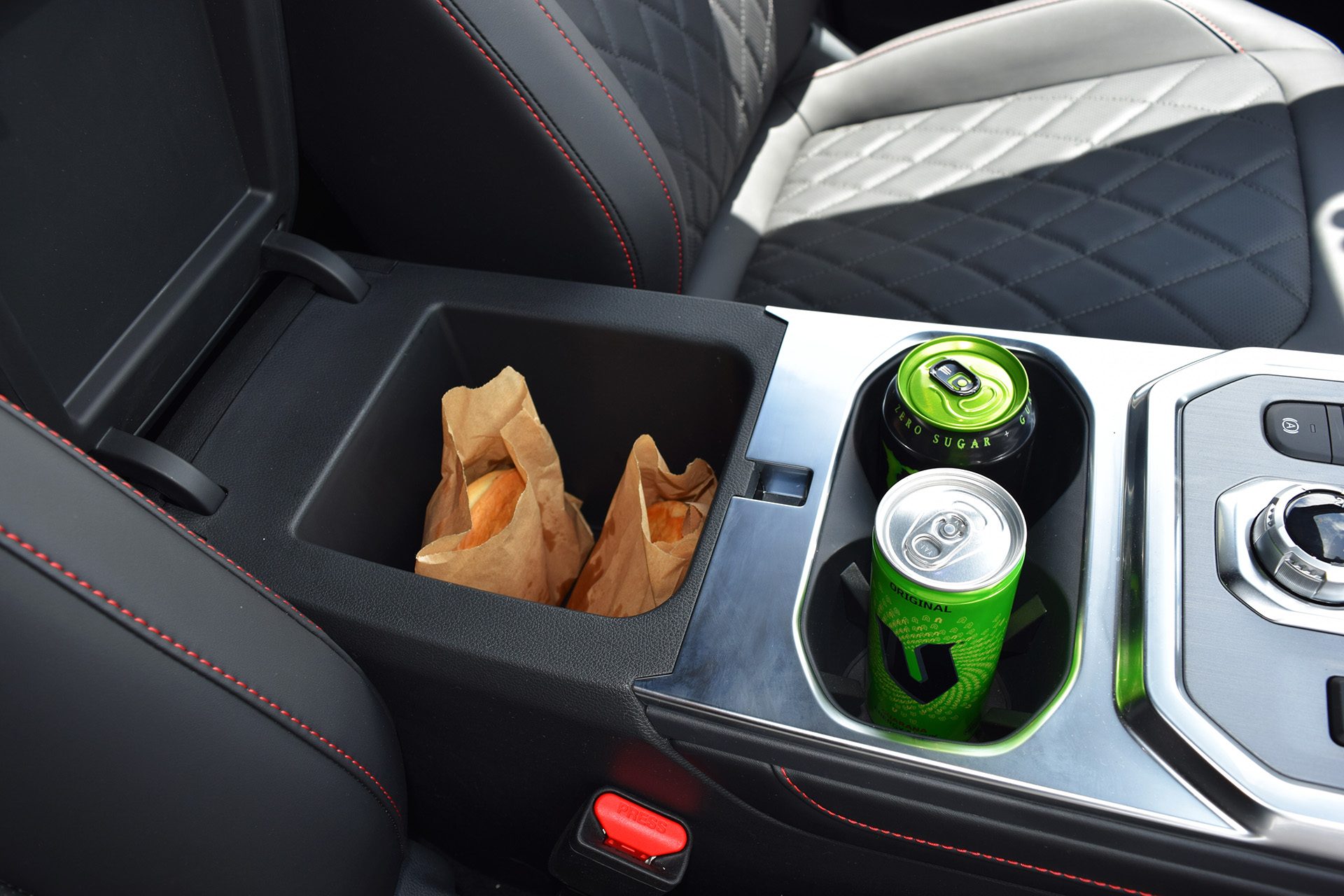 The area with the pies is the cooler heater compartment.