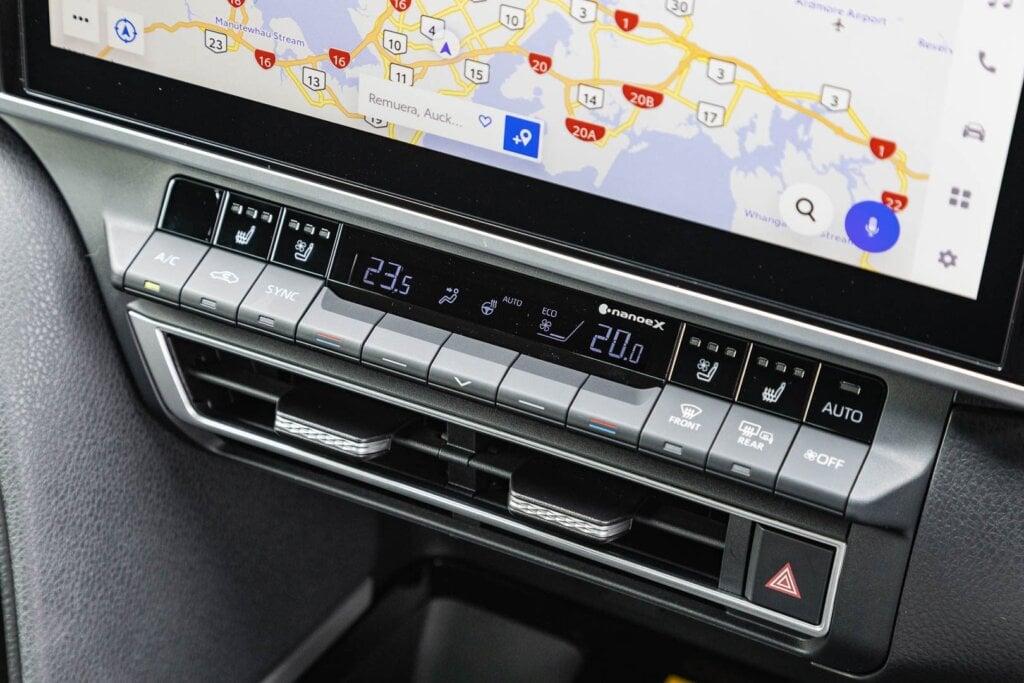 AC controls in the 2024 Toyota