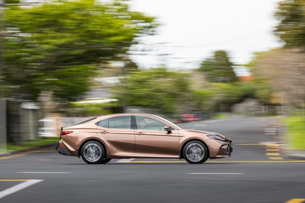 2024 Toyota Camry Hybrid ZR panning side shot