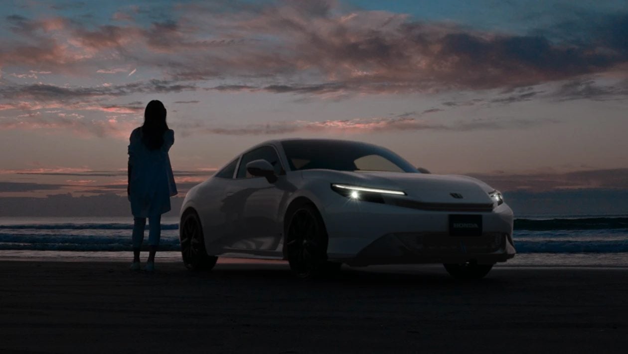 Another well into the evening shot of new Prelude with lights on.