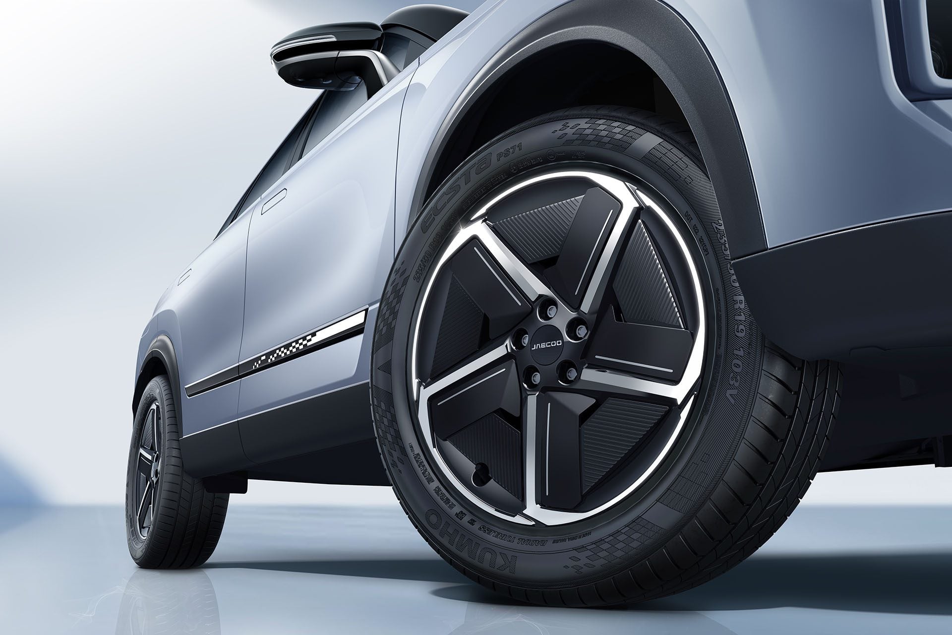 Aero wheels for the PHEV.
