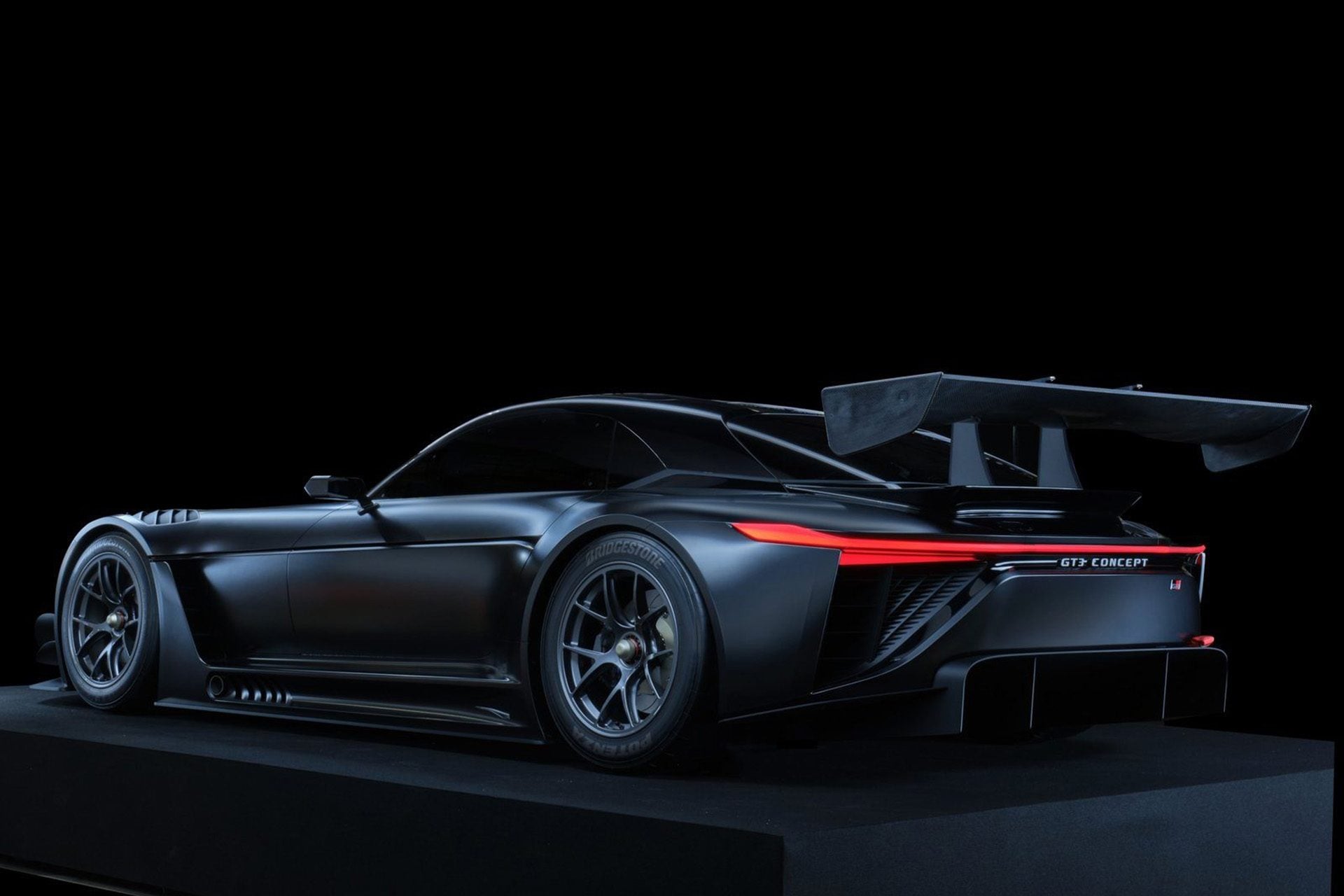 Black Toyota GT concept on black