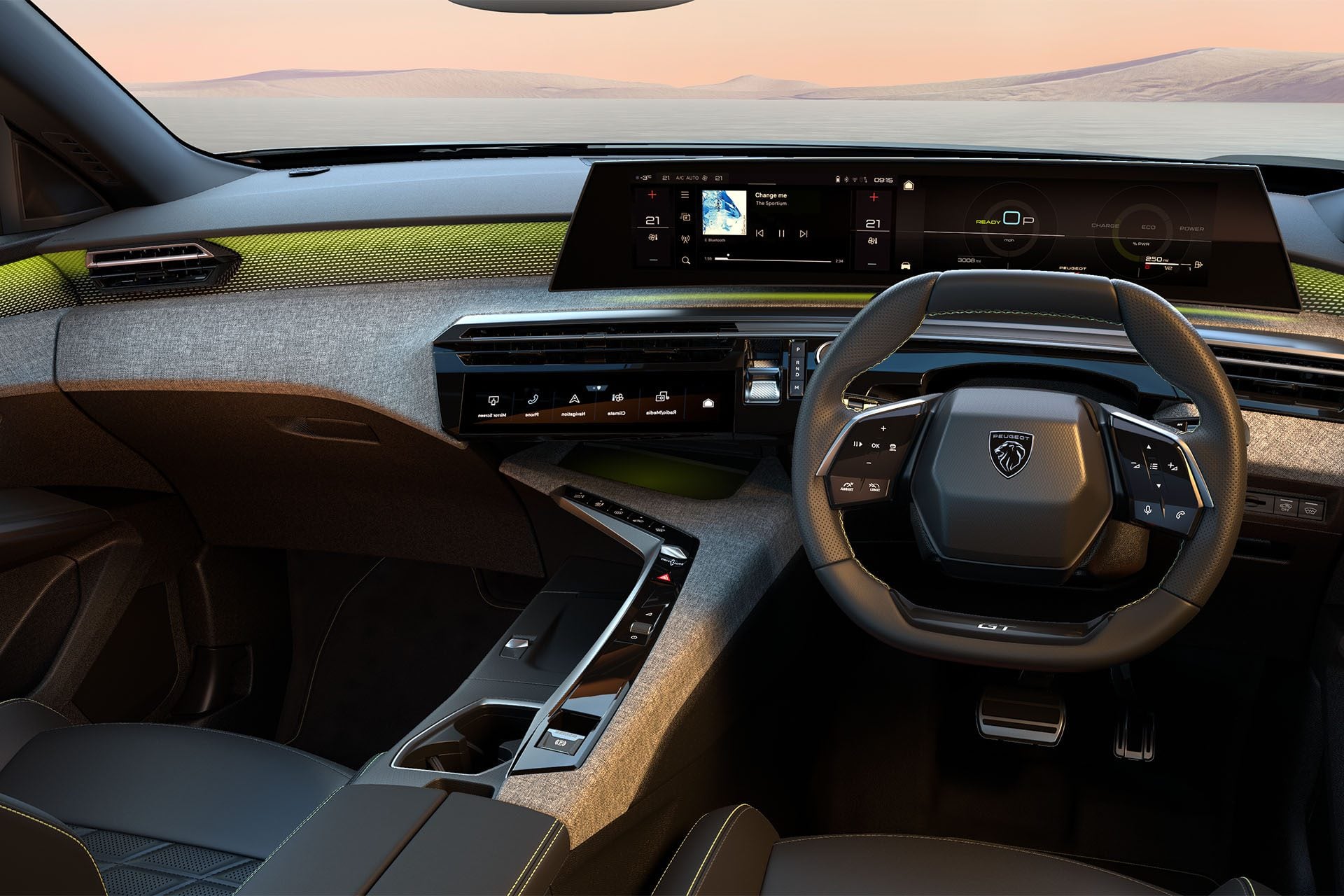 The new panoramic i-cockpit layout.