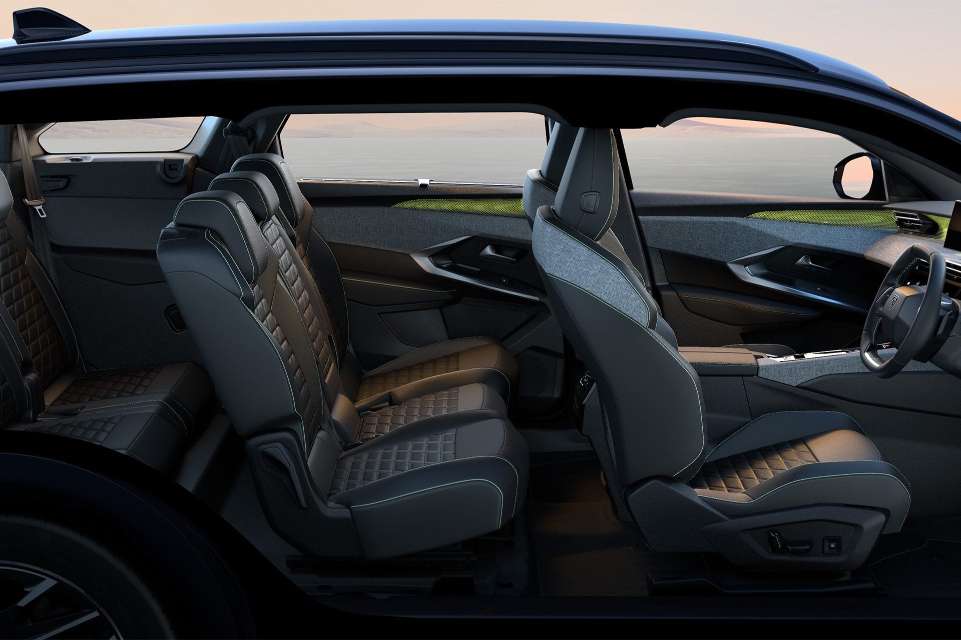 Middle-row seats are on sliders for optimum practicality.