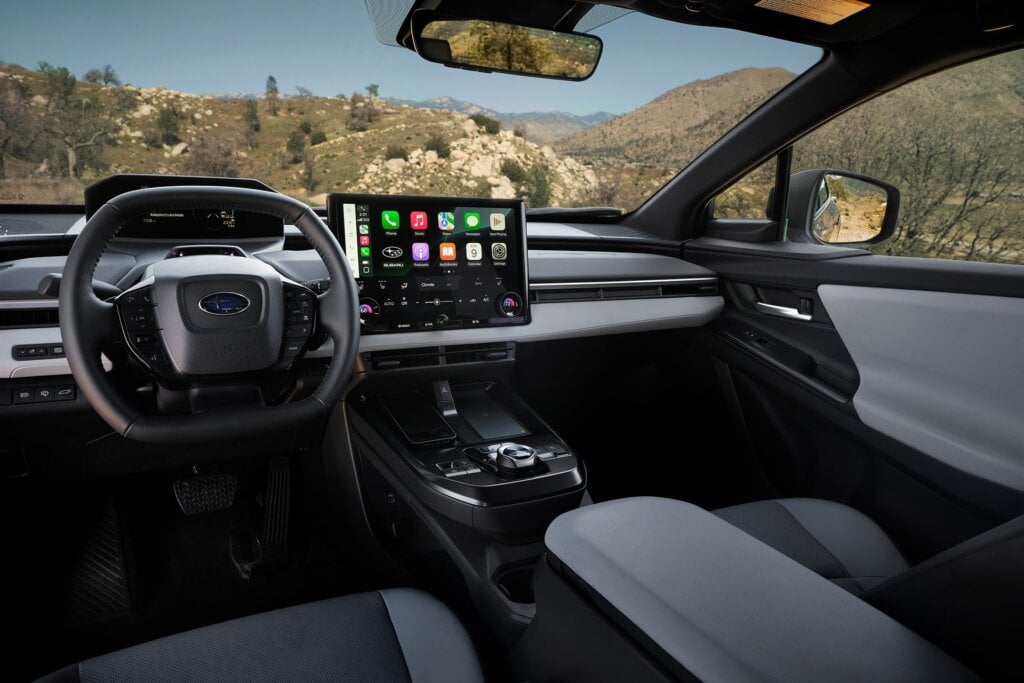 Trailseeker interior features big screen and high-set instruments.